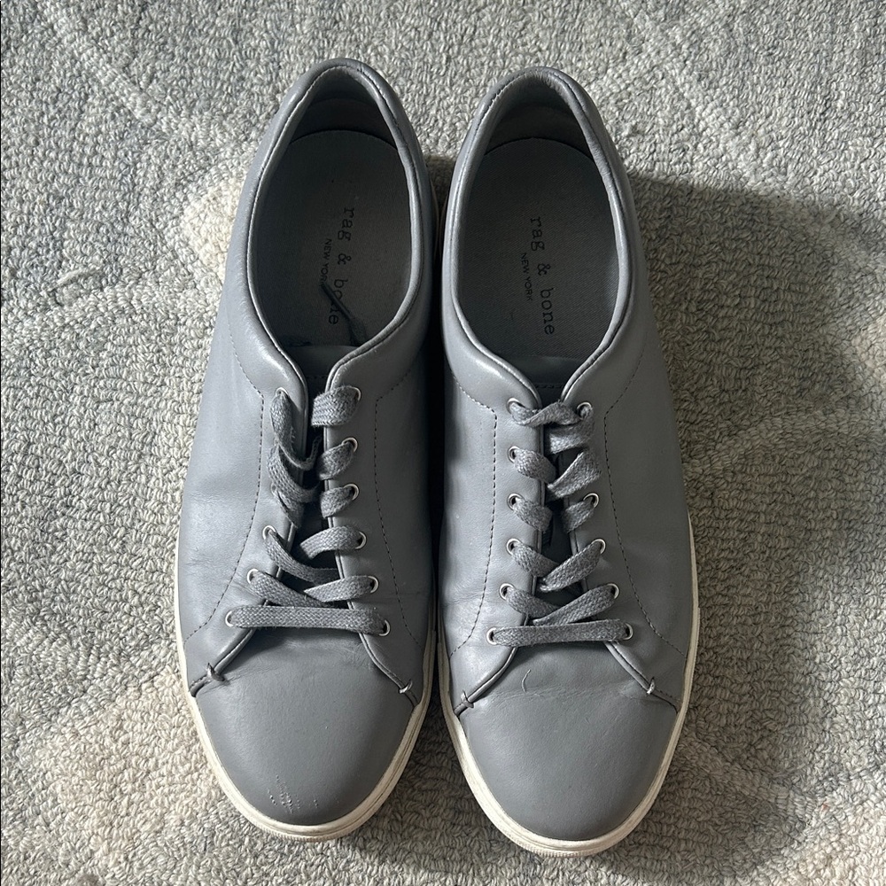 Rag & Bone Charcoal Sneakers with White Accents
